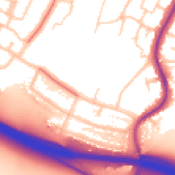 Daytime road noise heatmap for UB10 8FA
