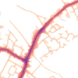 Daytime road noise heatmap for UB10 8FG