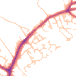 Daytime road noise heatmap for UB10 8FL