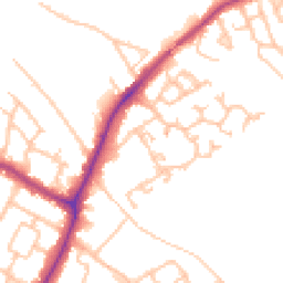 Daytime road noise heatmap for UB10 8FR