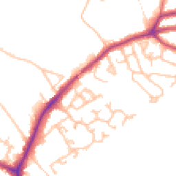Daytime road noise heatmap for UB10 8FW