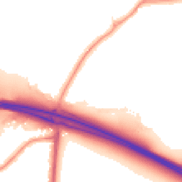 Night-time road noise heatmap for UB10 8HZ