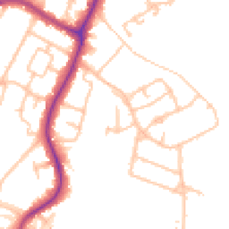 Daytime road noise heatmap for UB10 8PT