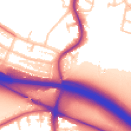 Daytime road noise heatmap for UB10 8QR