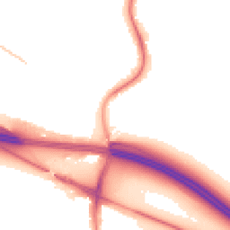 Night-time road noise heatmap for UB10 8QR