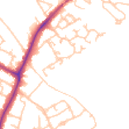 Daytime road noise heatmap for UB10 8TU