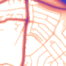 Daytime road noise heatmap for UB10 9AW