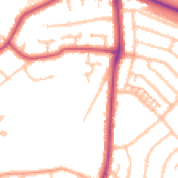 Daytime road noise heatmap for UB10 9DT