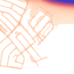 Daytime road noise heatmap for UB10 9DU