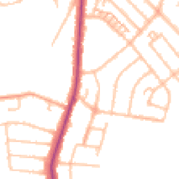 Daytime road noise heatmap for UB10 9HN