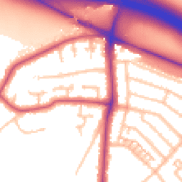 Daytime road noise heatmap for UB10 9LH