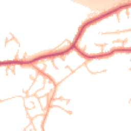 Daytime road noise heatmap for UB10 9LR