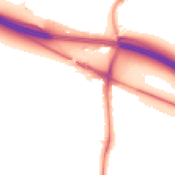 Night-time road noise heatmap for UB10 9PS