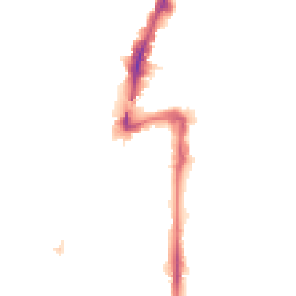 Night-time road noise heatmap for UB2 4AL