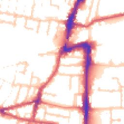 Daytime road noise heatmap for UB2 4AN