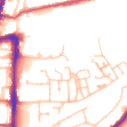 Daytime road noise heatmap for UB2 4AY