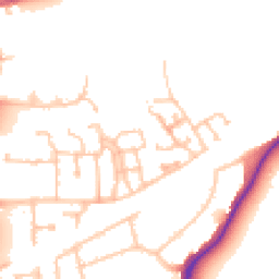 Daytime road noise heatmap for UB2 4AZ