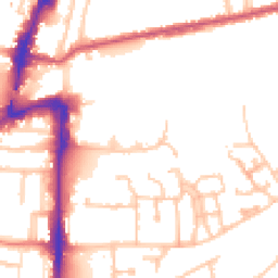 Daytime road noise heatmap for UB2 4BD