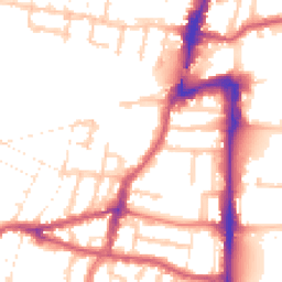 Daytime road noise heatmap for UB2 4BG