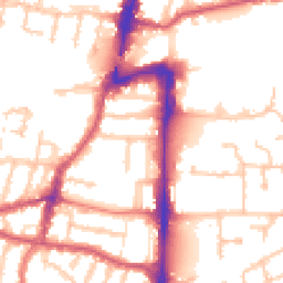 Daytime road noise heatmap for UB2 4BN
