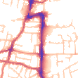 Daytime road noise heatmap for UB2 4BP