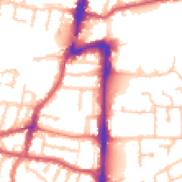 Daytime road noise heatmap for UB2 4BW