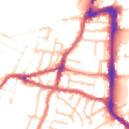 Daytime road noise heatmap for UB2 4DG