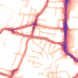 Daytime road noise heatmap for UB2 4DL