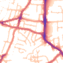 Daytime road noise heatmap for UB2 4DP