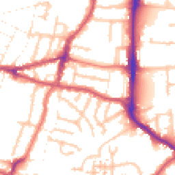 Daytime road noise heatmap for UB2 4EA
