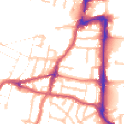 Daytime road noise heatmap for UB2 4EB