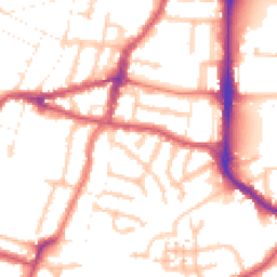 Daytime road noise heatmap for UB2 4EF