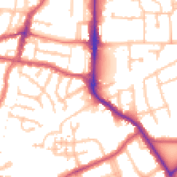 Daytime road noise heatmap for UB2 4ET