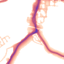 Daytime road noise heatmap for UB2 4FD