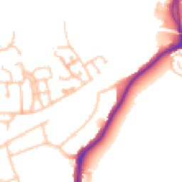 Daytime road noise heatmap for UB2 4FH