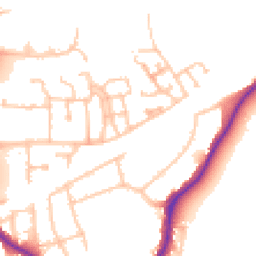 Daytime road noise heatmap for UB2 4GJ