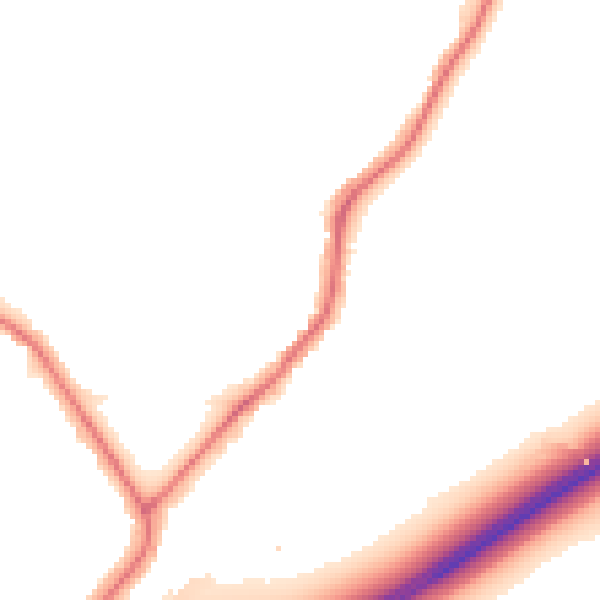 Night-time road noise heatmap for UB2 4GW