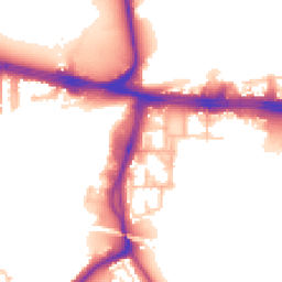 Daytime road noise heatmap for UB2 4UA