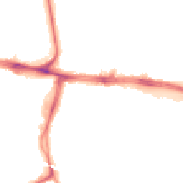 Night-time road noise heatmap for UB2 4UH