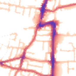 Daytime road noise heatmap for UB2 5AF