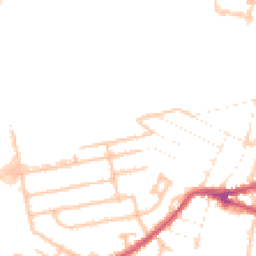 Daytime road noise heatmap for UB2 5BD