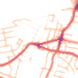 Daytime road noise heatmap for UB2 5BF