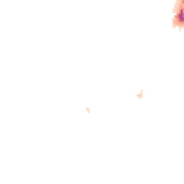 Night-time road noise heatmap for UB2 5DY