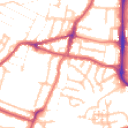 Daytime road noise heatmap for UB2 5EY