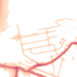 Daytime road noise heatmap for UB2 5LH
