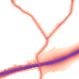 Night-time road noise heatmap for UB2 5QT