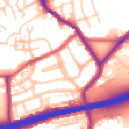 Daytime road noise heatmap for UB2 5RW