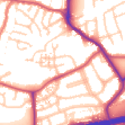 Daytime road noise heatmap for UB2 5RZ