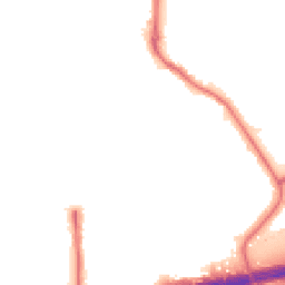 Night-time road noise heatmap for UB2 5RZ