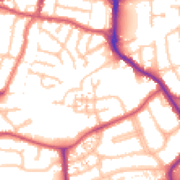 Daytime road noise heatmap for UB2 5SA